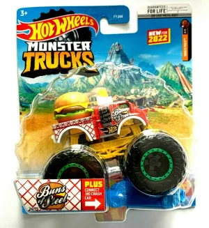 Hot Wheels 1:64 Monster Trucks Snack Pack 2/6 Buns Of Steel