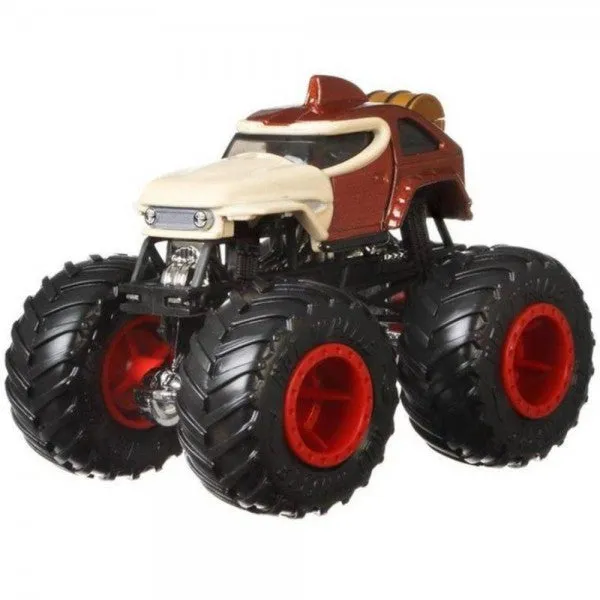 Hot Wheels 1:64 Monster Trucks Super Mario Donkey Kong With Yellow Crash Car