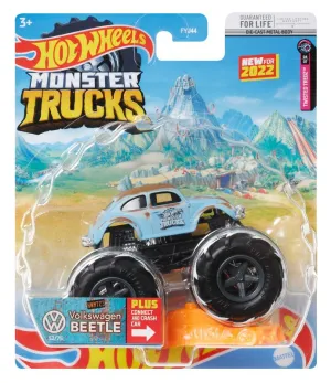 Hot Wheels 1:64 Monster Trucks Twisted Tredz 4/7 Volkswagen Beetle