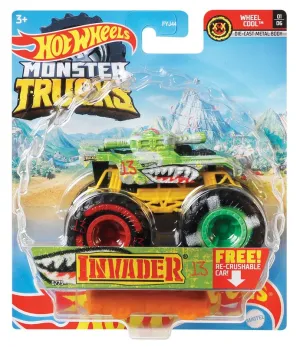 Hot Wheels 1:64 Monster Trucks Wheel Cool 1/6 Invader 13