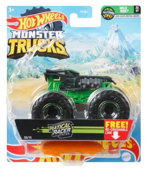 Hot Wheels 1:64 Monster Trucks Wild Ride 2/7 Ratical Racer