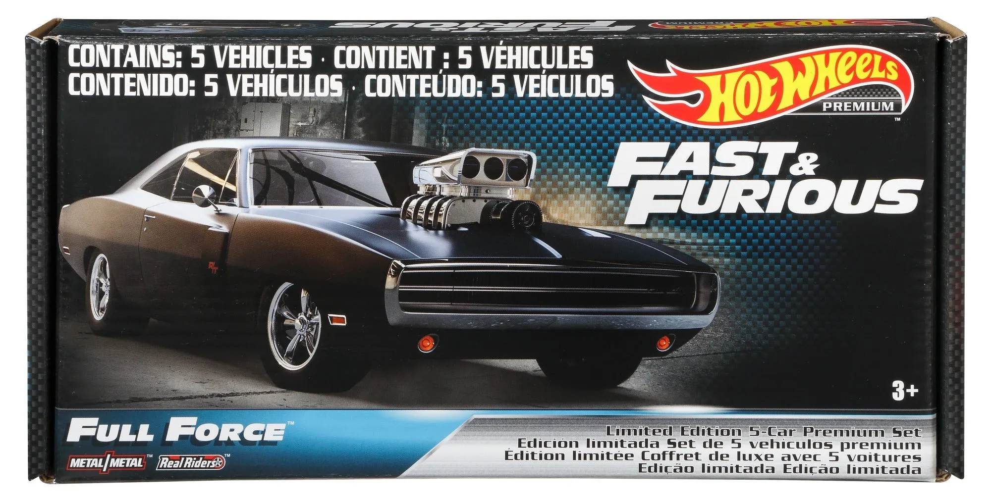 Hot Wheels Fast & Furious Full Force Limited Edition 5-Car Premium Set
