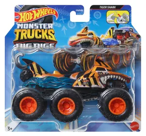 Hot Wheels Monster Truck Big Rigs Tiger Shark