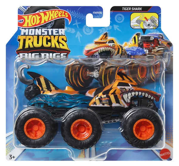 Hot Wheels Monster Truck Big Rigs Tiger Shark