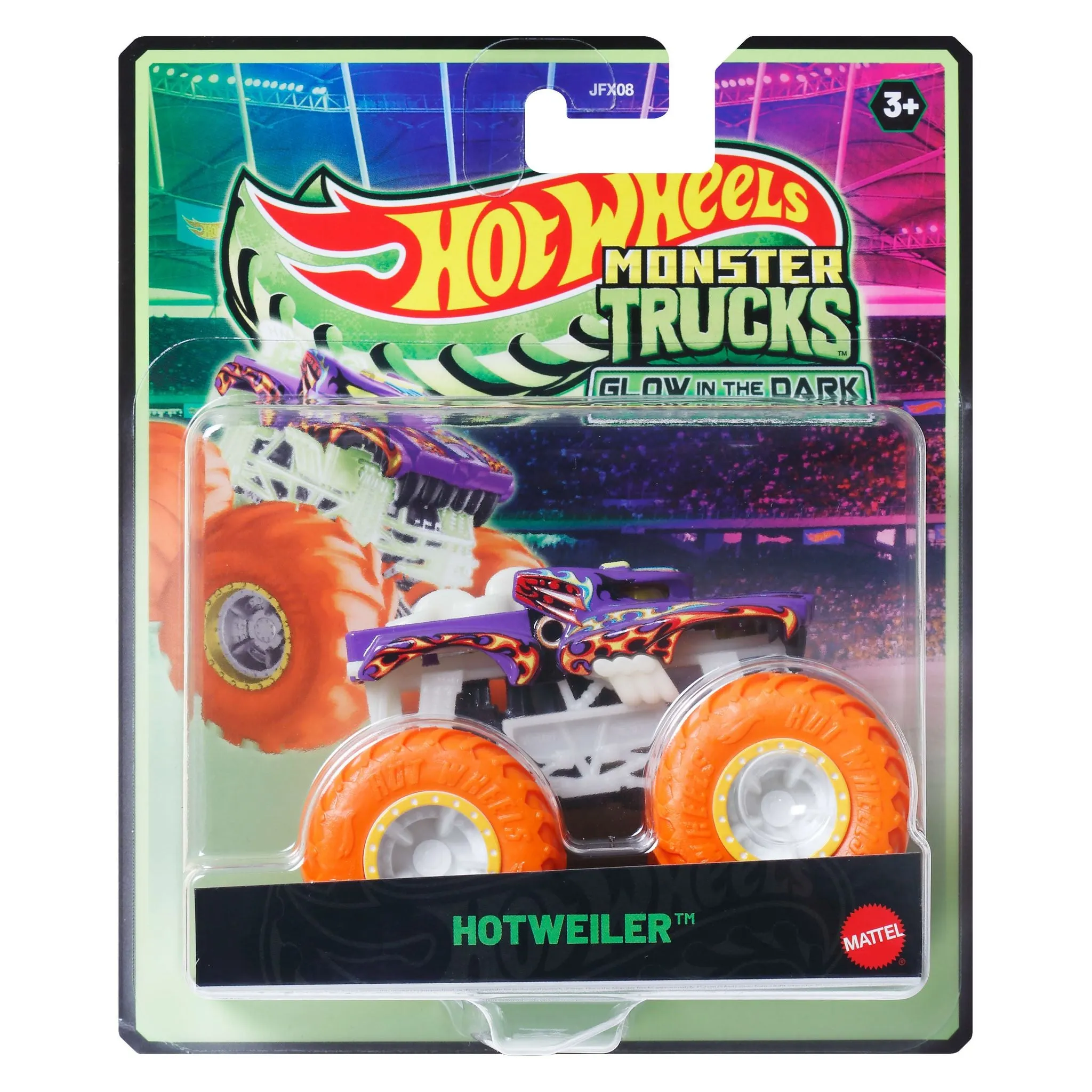 Hot Wheels Monster Trucks 1:64 Glow In The Dark  Assortment