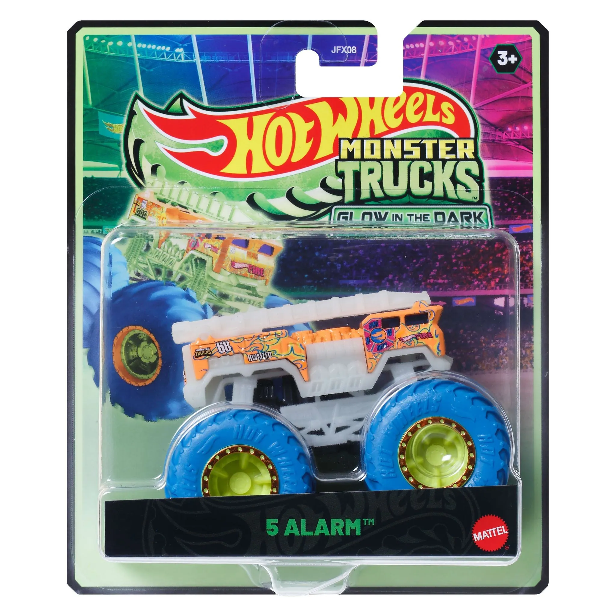 Hot Wheels Monster Trucks 1:64 Glow In The Dark  Assortment