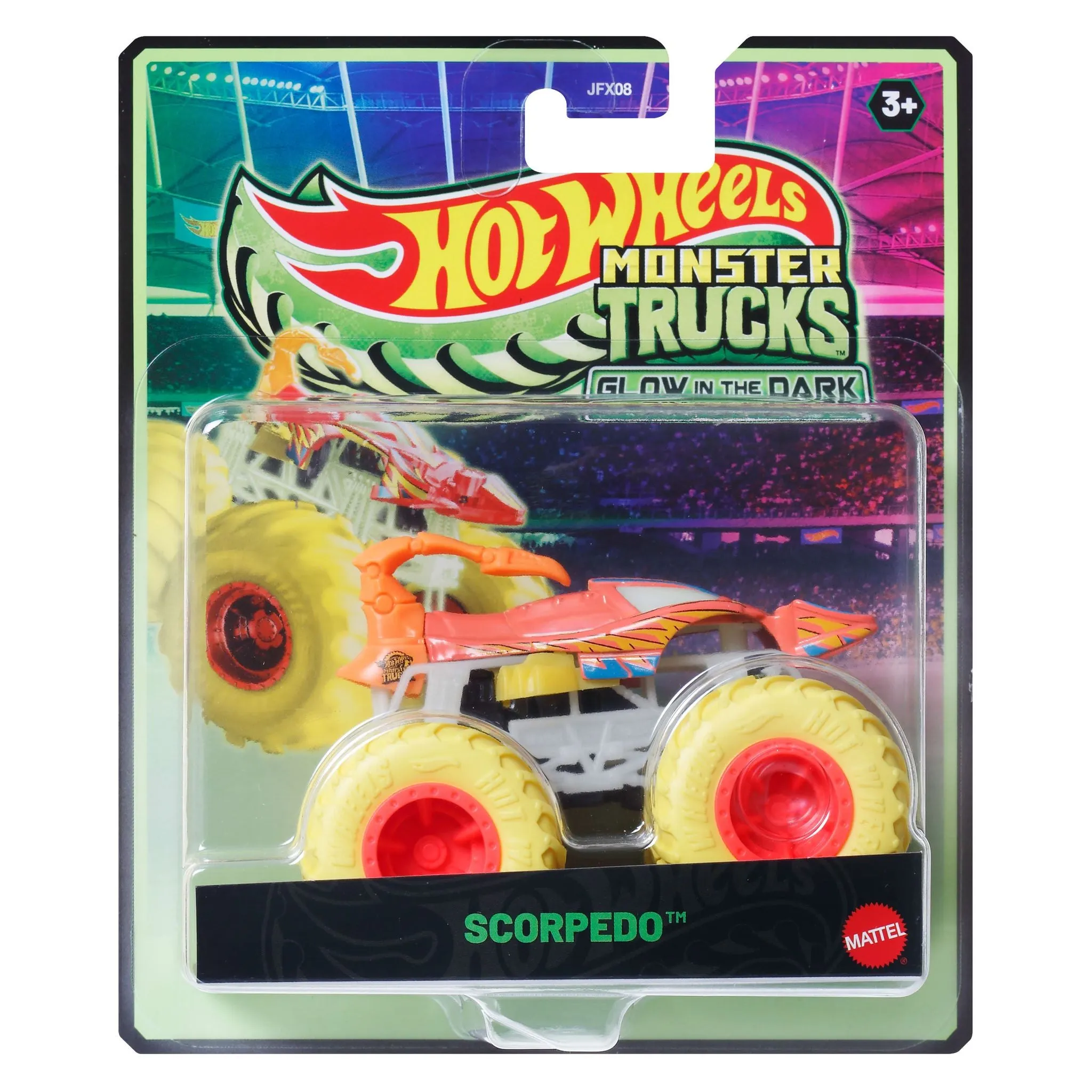 Hot Wheels Monster Trucks 1:64 Glow In The Dark  Assortment