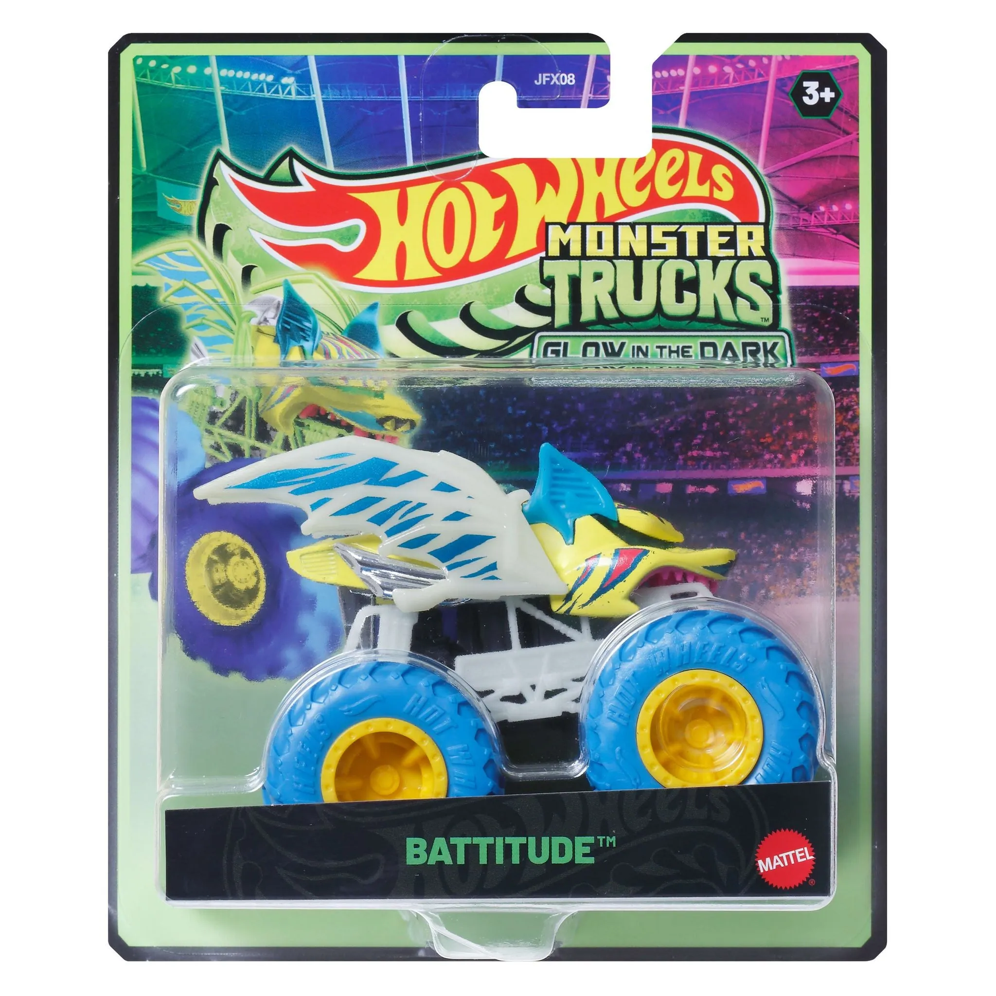 Hot Wheels Monster Trucks 1:64 Glow In The Dark  Assortment