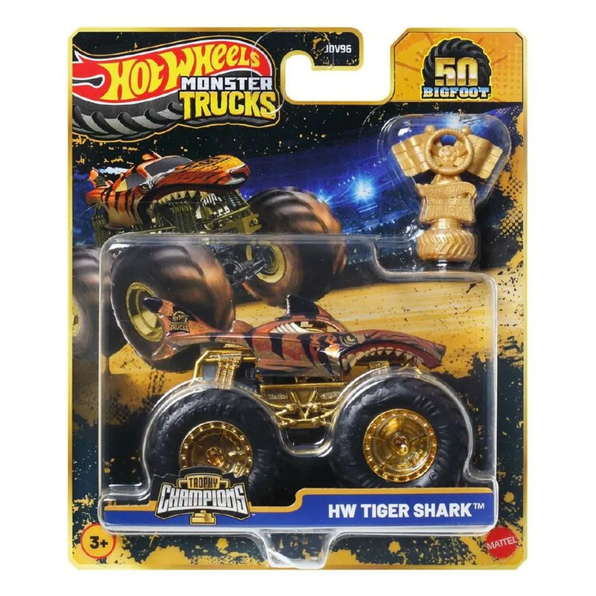 Hot Wheels Monster Trucks Bigfoot Trophy Champions Die-Cast Assortment