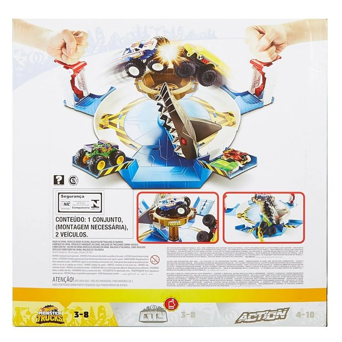 Hot Wheels Monster Trucks Mecha Shark Face-Off