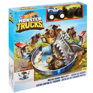 Hot Wheels Monster Trucks Mecha Shark Face-Off