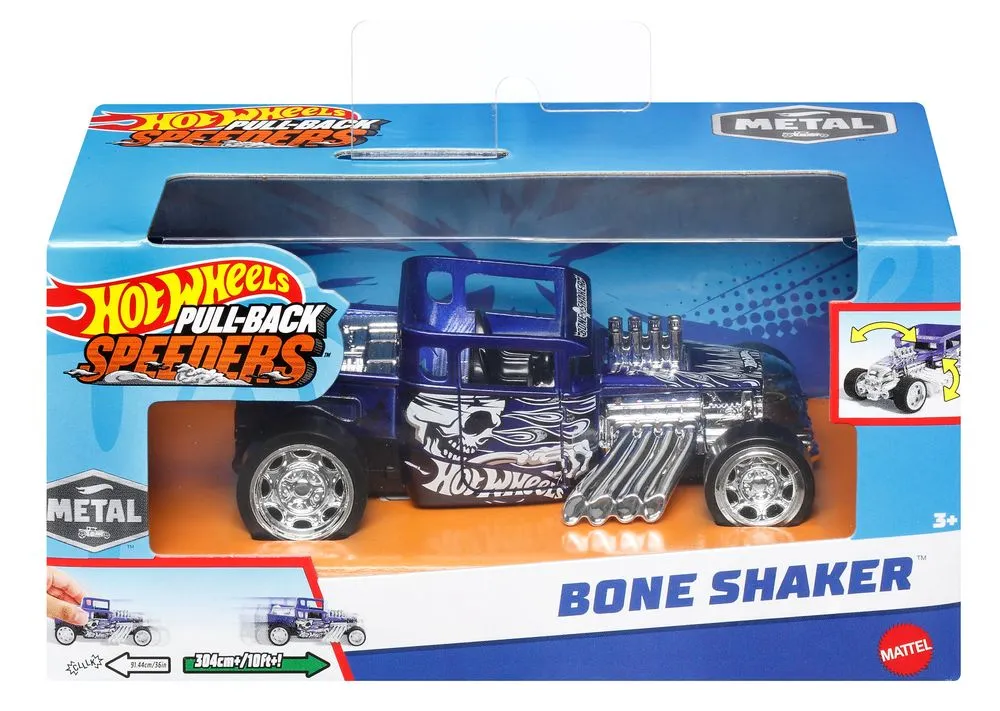 Hot Wheels Pull-Back Speeders Bone Shaker