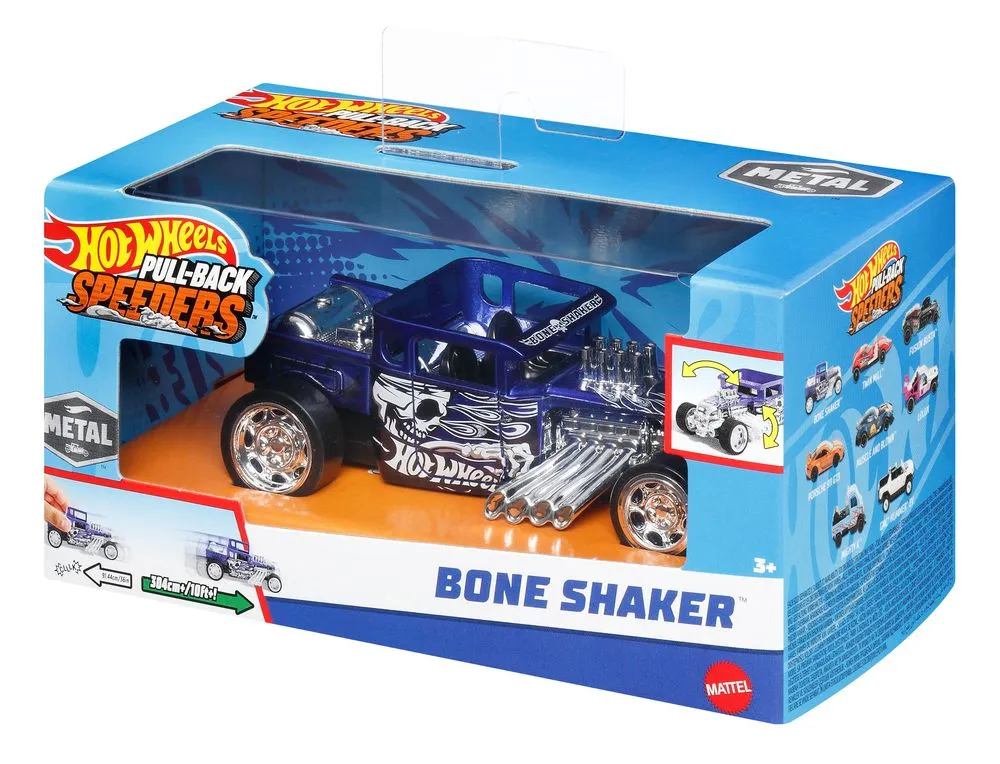 Hot Wheels Pull-Back Speeders Bone Shaker