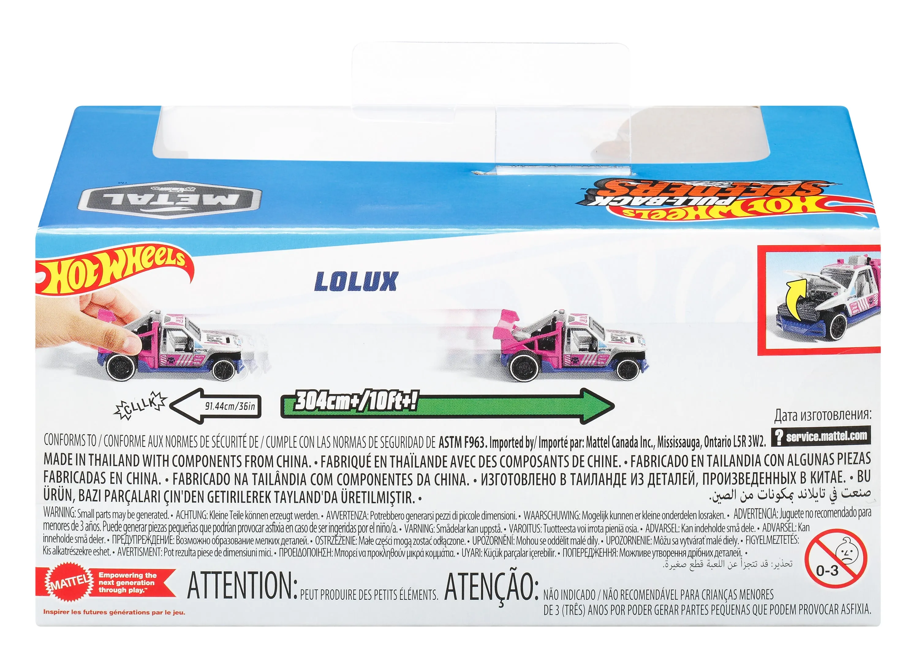 Hot Wheels Pullback Single - Lolux