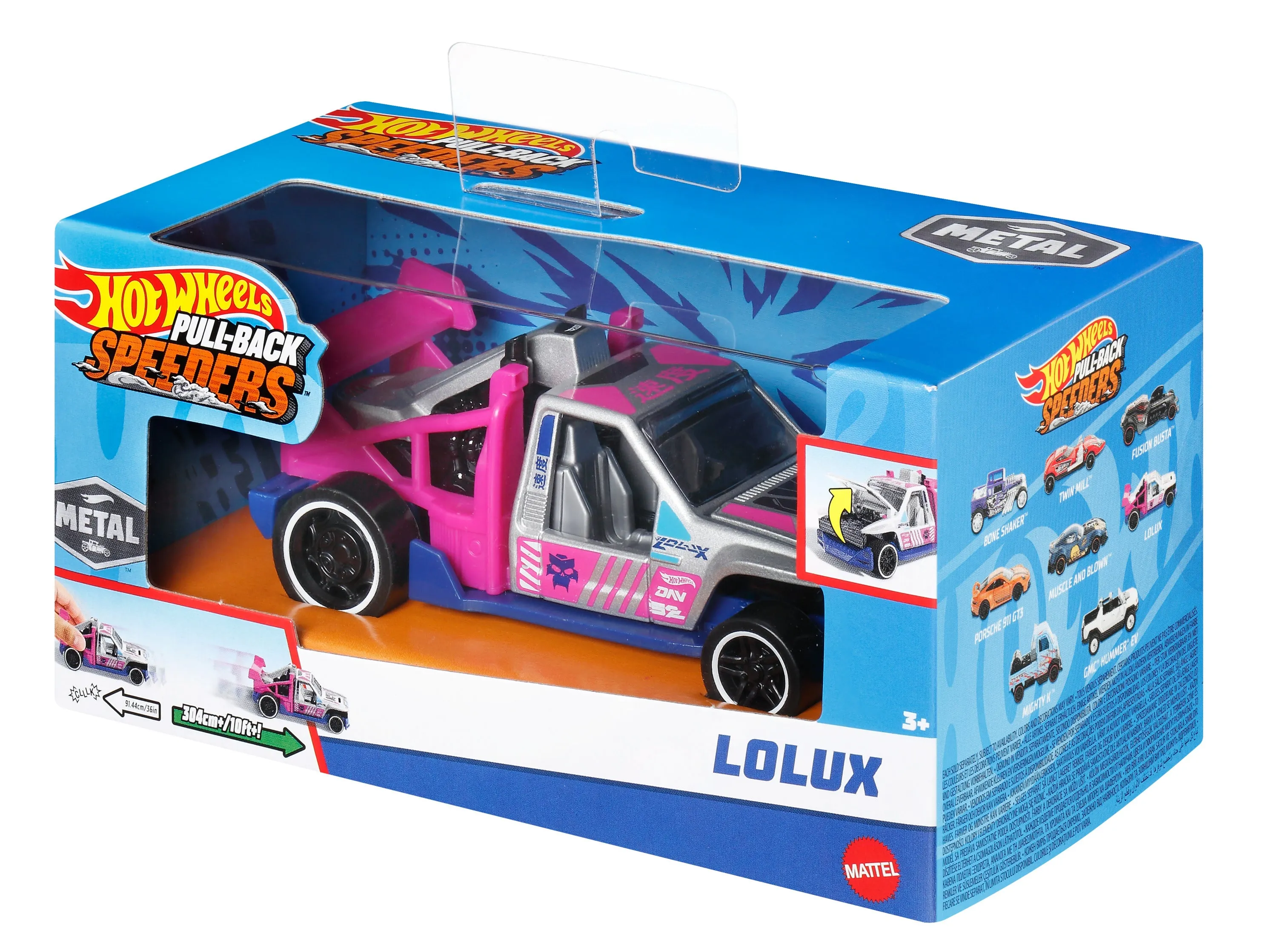 Hot Wheels Pullback Single - Lolux