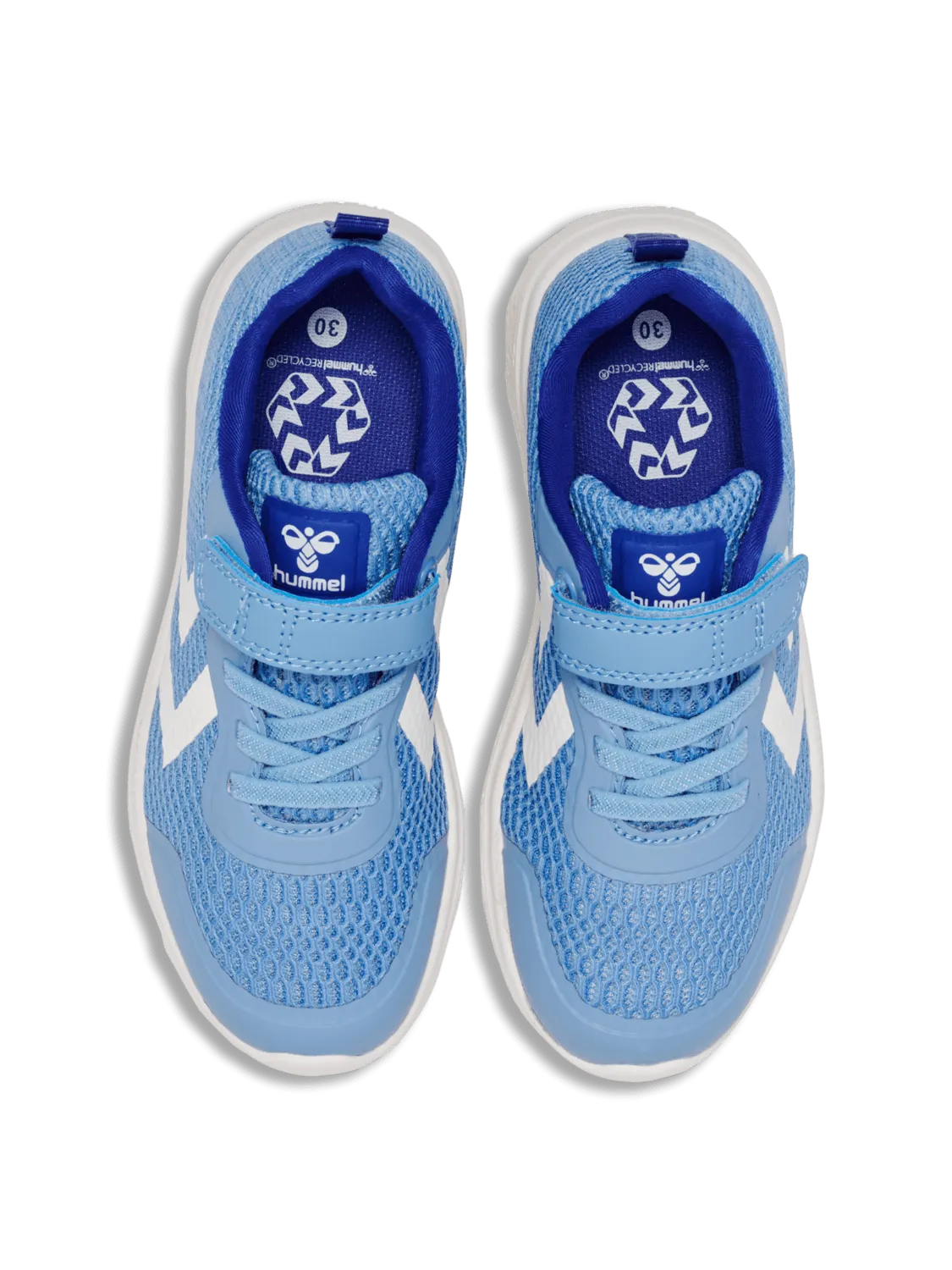 hummel: Actus Recycled Velcro Trainers - Lichen Blue