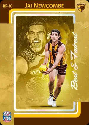 Jai Newcombe, BF-10, GOLD Best & Fairest, 2025 Teamcoach AFL