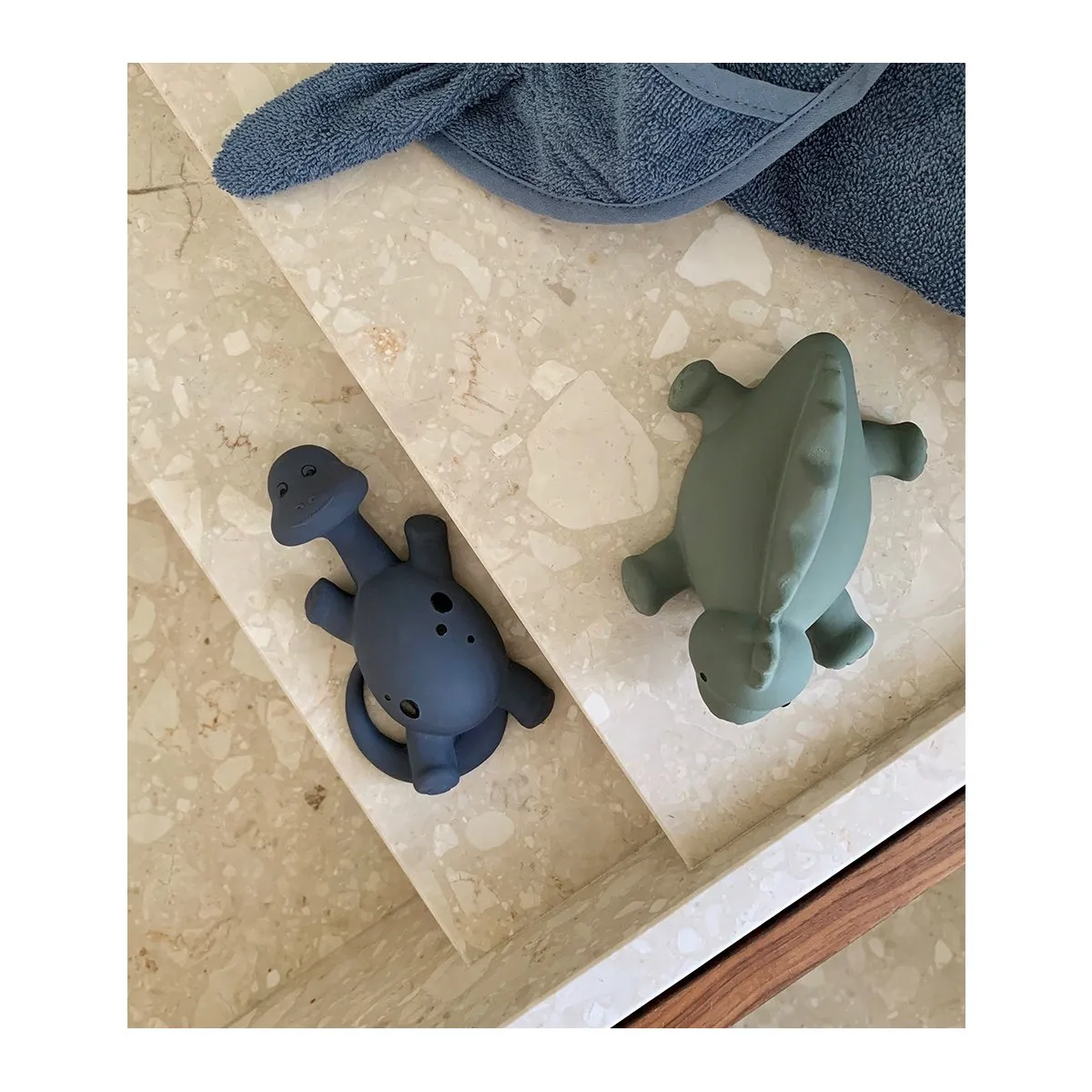 Liewood Algi Bath Toys 2 Pack - Blue Dino Mix