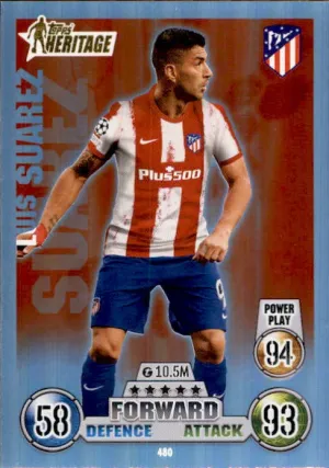 Luis Suarez, Topps Heritage, 2021-22 Topps Match Attax UEFA Champions & Europa League