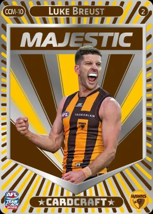 Luke Breust, CCM-10-2, Majestic Card Craft, 2025 Teamcoach AFL