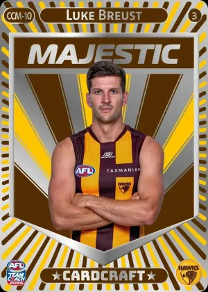 Luke Breust, CCM-10-3, Majestic Card Craft, 2025 Teamcoach AFL