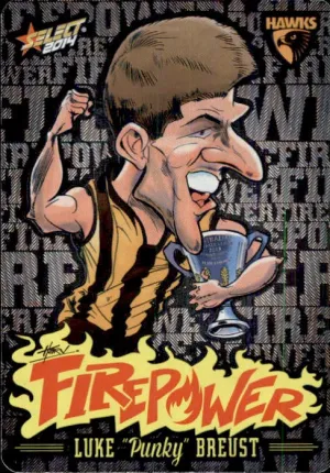 Luke Breust, Firepower Caricatures, 2014 Select AFL Champions