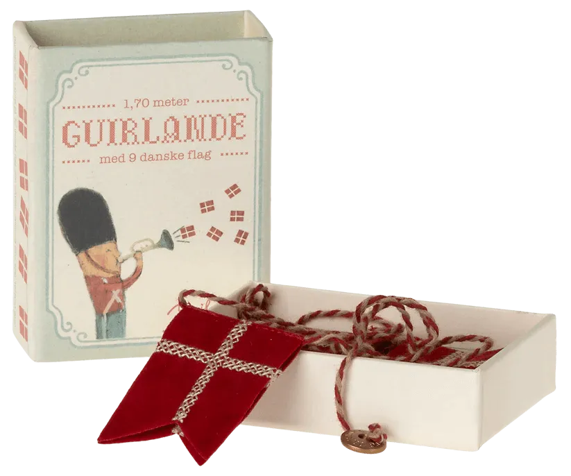 Maileg Danish Dannebrog Flag Garland Bunting