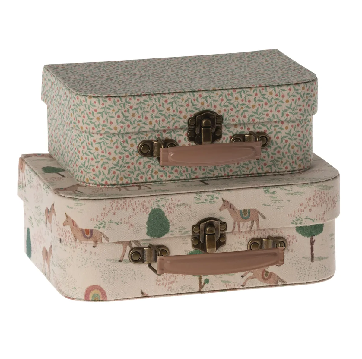 Maileg Storage Suitcase Set | Unicorns 2 Pcs