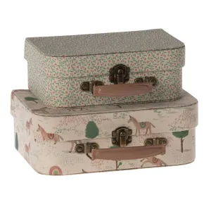 Maileg Storage Suitcase Set | Unicorns 2 Pcs