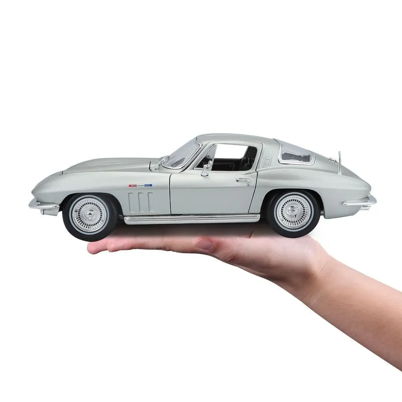 MAISTO SPECIAL EDITION DIE-CAST 1:18 1965 CHEVROLET CORVETTE SILVER