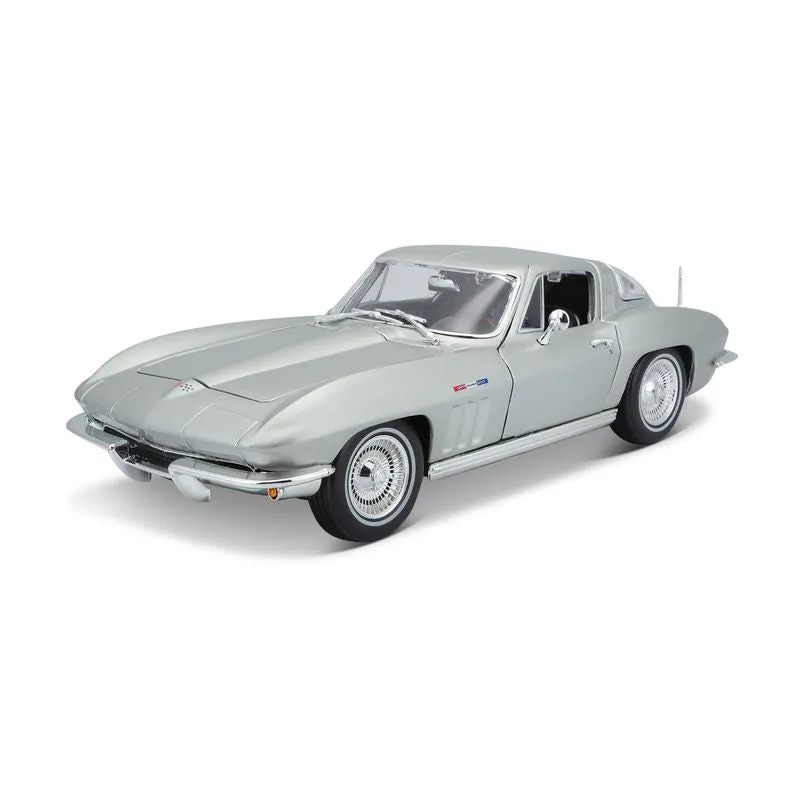 MAISTO SPECIAL EDITION DIE-CAST 1:18 1965 CHEVROLET CORVETTE SILVER