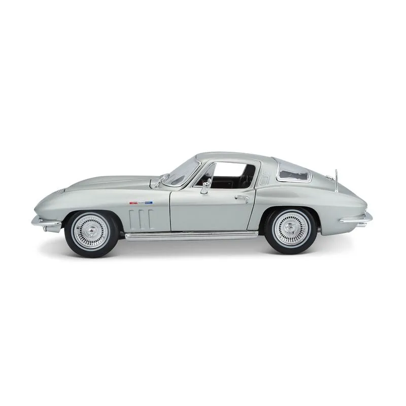 MAISTO SPECIAL EDITION DIE-CAST 1:18 1965 CHEVROLET CORVETTE SILVER
