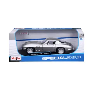 MAISTO SPECIAL EDITION DIE-CAST 1:18 1965 CHEVROLET CORVETTE SILVER