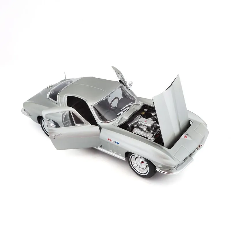 MAISTO SPECIAL EDITION DIE-CAST 1:18 1965 CHEVROLET CORVETTE SILVER