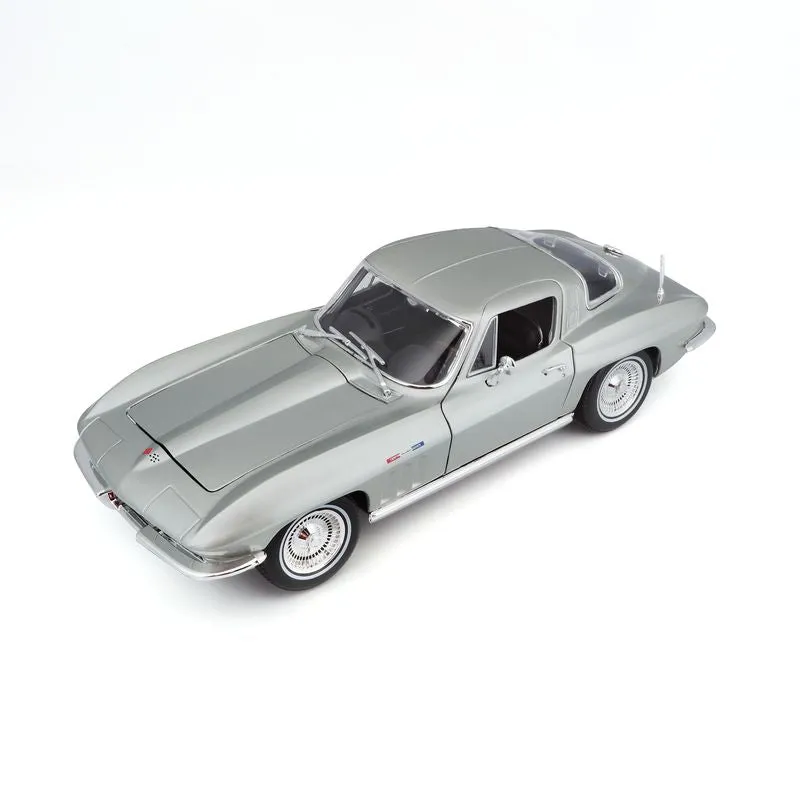 MAISTO SPECIAL EDITION DIE-CAST 1:18 1965 CHEVROLET CORVETTE SILVER