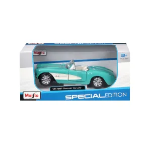 MAISTO SPECIAL EDITION DIE CAST 1:24 1957 CHEVROLET CORVETTE TURQUOISE