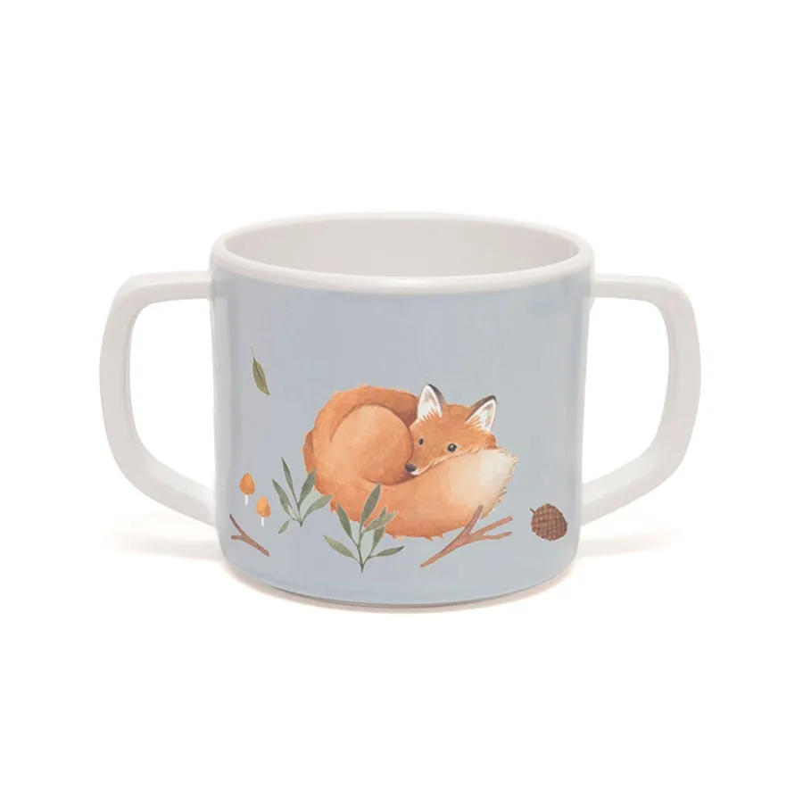 Melamine Cup | Fox   Hedgehog BLUE