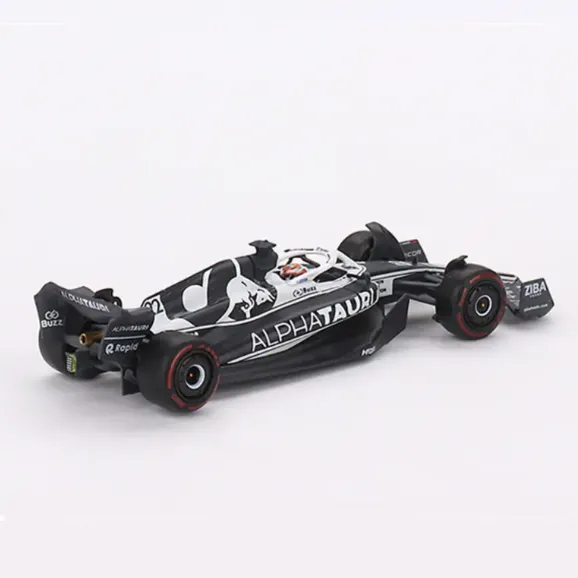 Mini GT, AlphaTauri AT03 #22 Yuki Tsunoda 2022 Abu Dhabi Grand Prix - 1:64 Scale Diecast Model Car