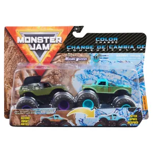 Monster Jam 1:64 2 Pack Series 15 Great Clips Mohawk Warrior & W