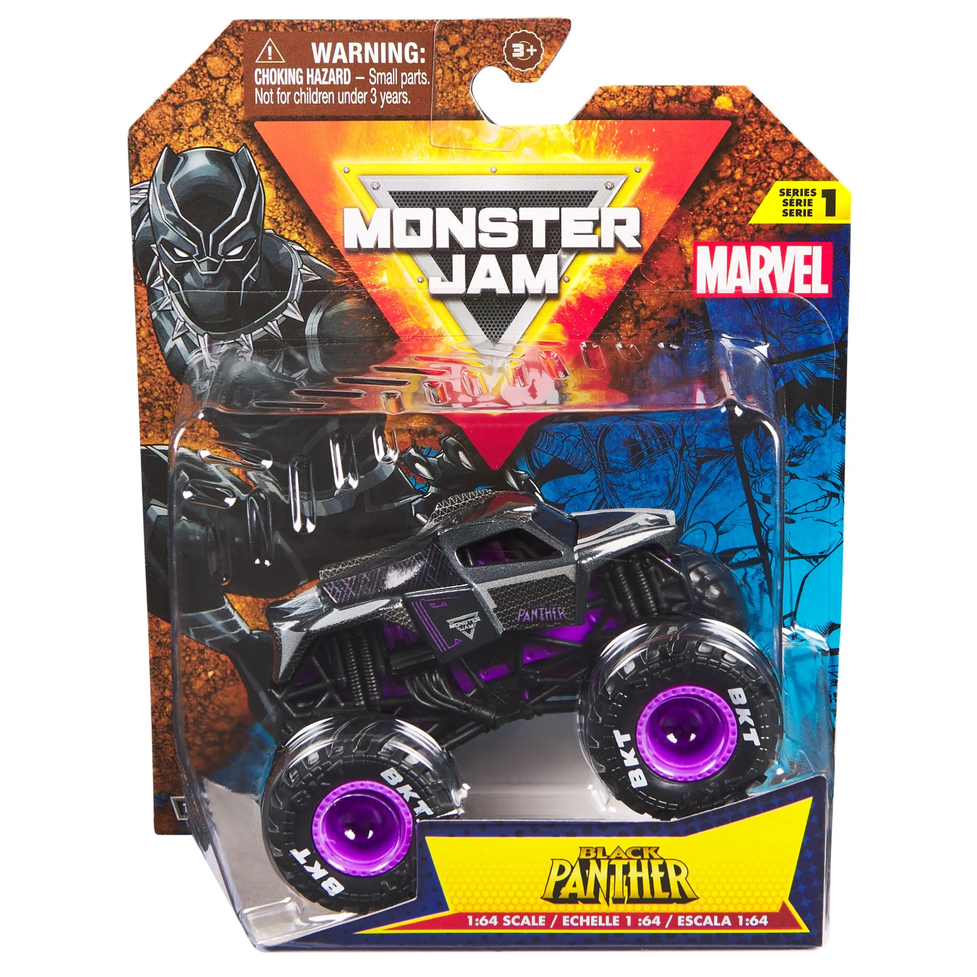 Monster Jam 1:64 Marvel Single Pack Black Panther