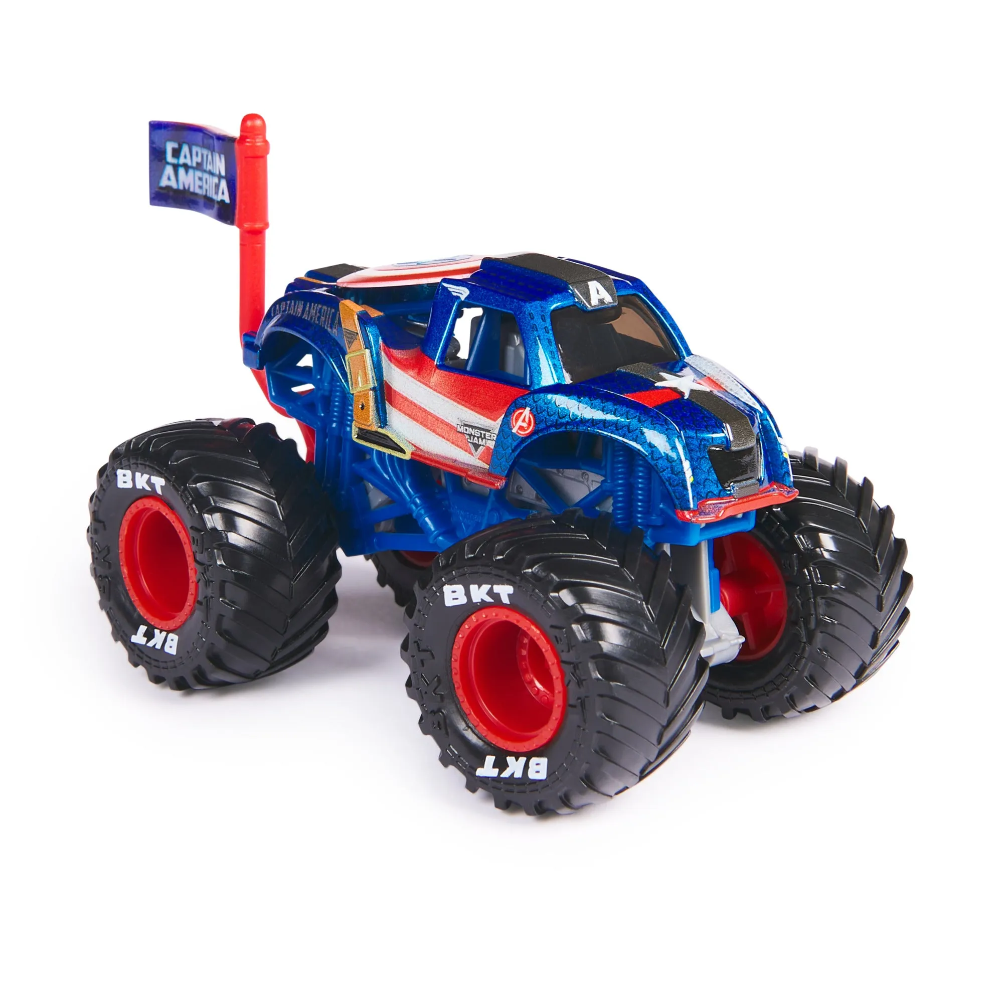 Monster Jam 1:64 Marvel Single Pack Captain America