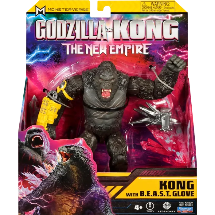 MonsterVerse Godzilla vs. Kong 2: The New Empire - Kong with BEAST Glove 6" Action Figure