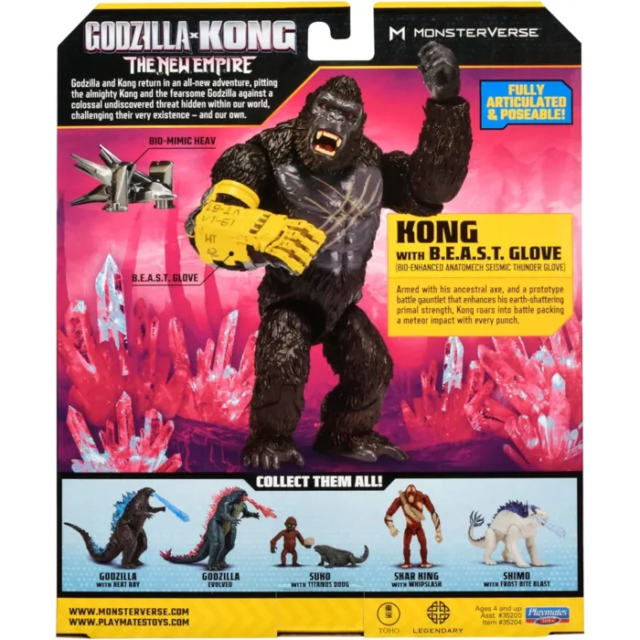 MonsterVerse Godzilla vs. Kong 2: The New Empire - Kong with BEAST Glove 6" Action Figure