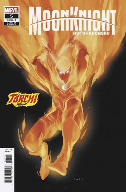 Moon Knight: Fist of Khonshu #5 Torch! Variant Comic