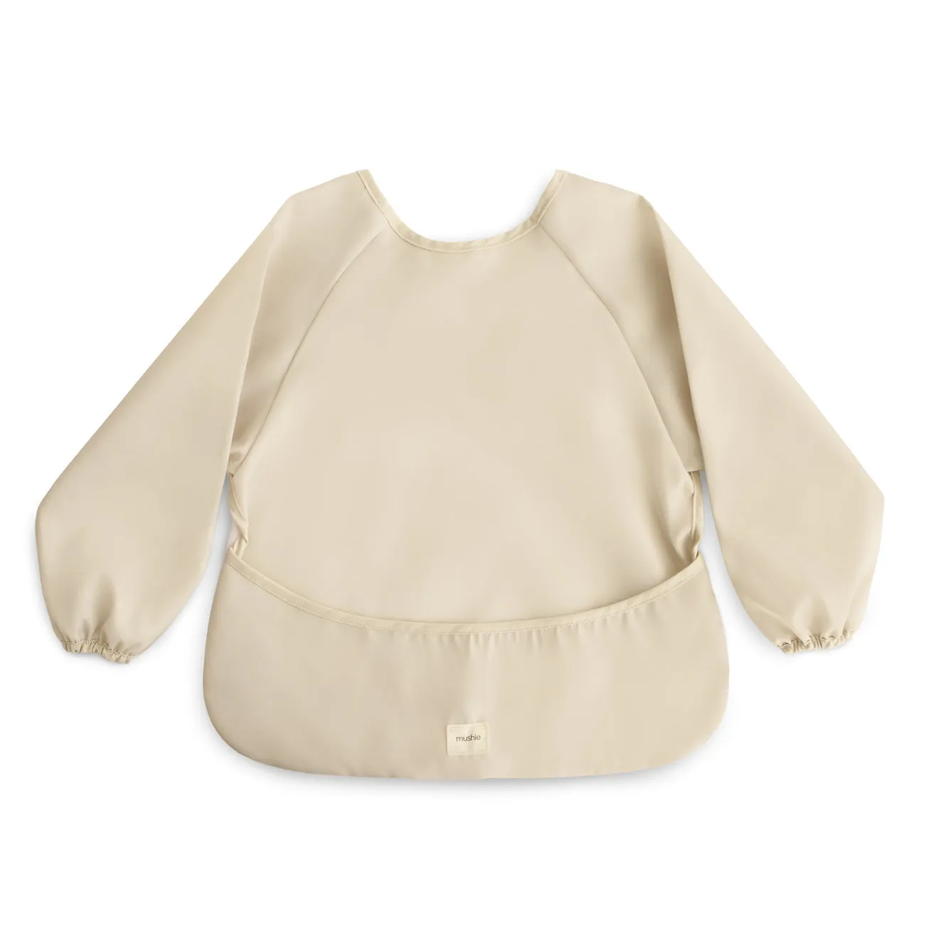 Mushie Long Sleeve Bib | Fog