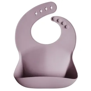 Mushie Silicone Baby Bib | Pale Mauve