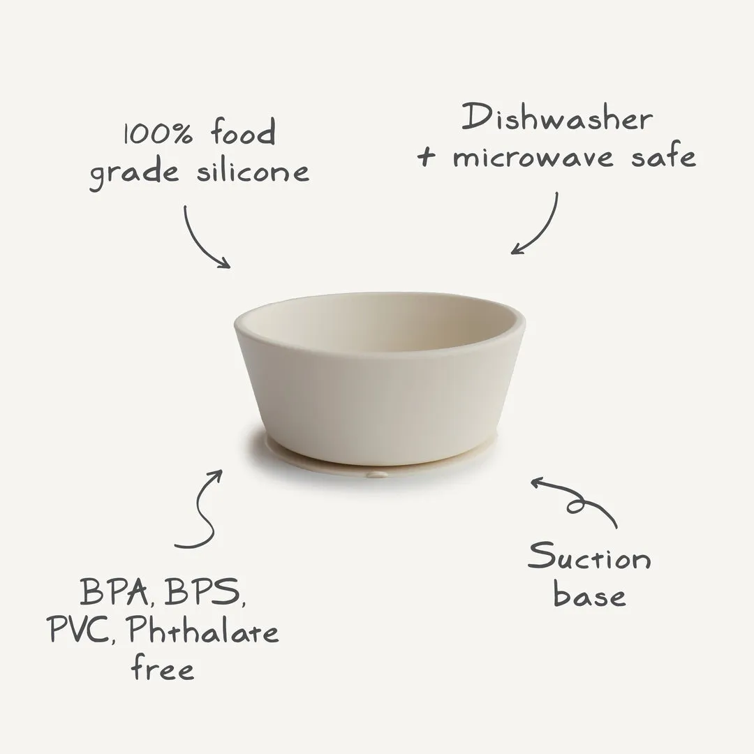 Mushie Silicone | Suction Bowl | Blush