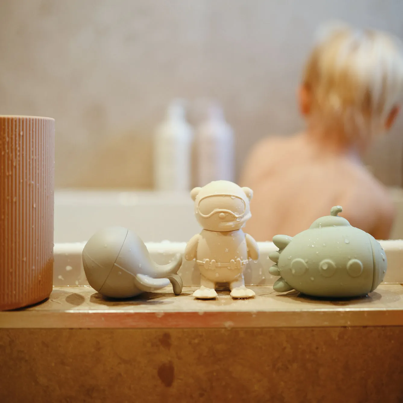Mushie Toy | Sealife Mold Free Bath Play Set - 4 Pack