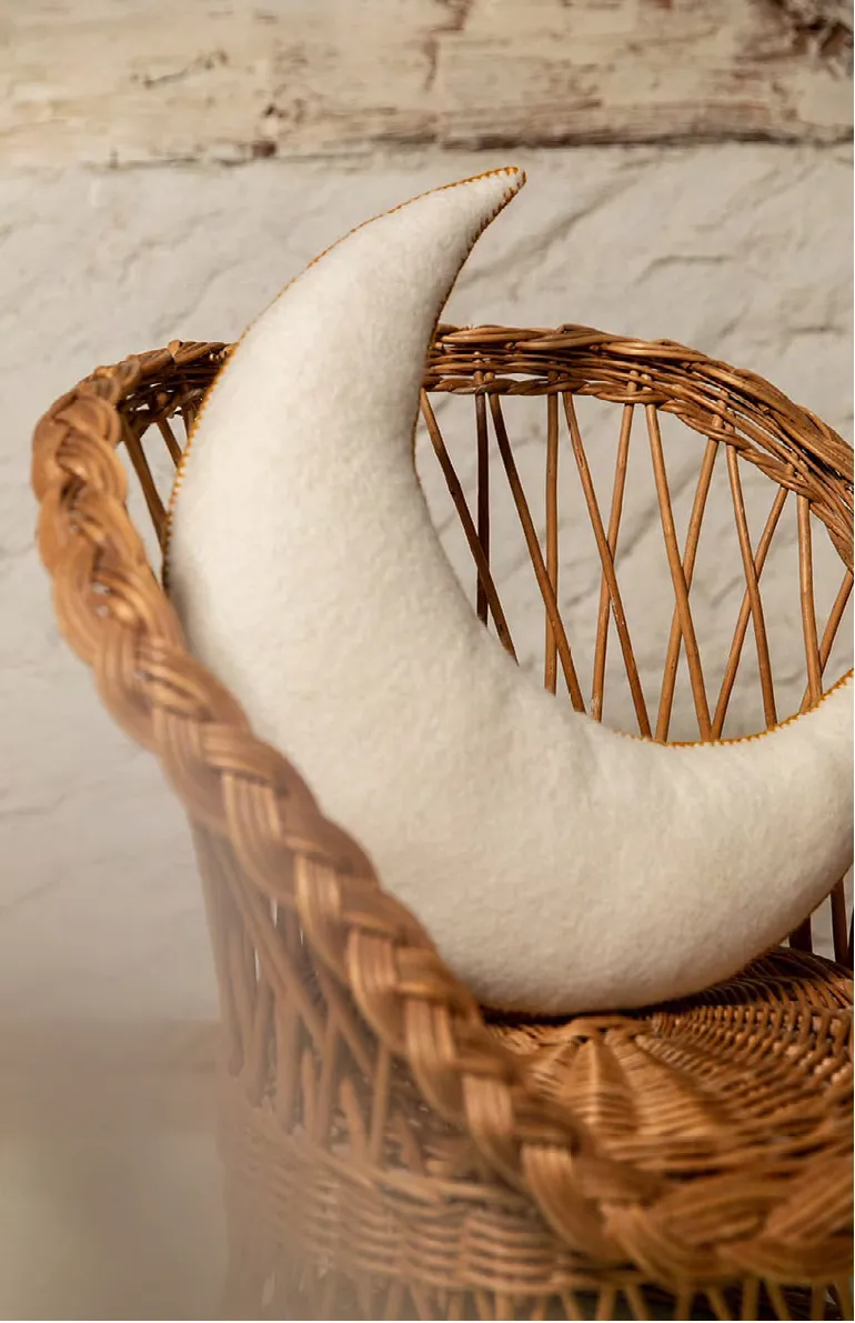 Muskhane Moon Cushion | Natural