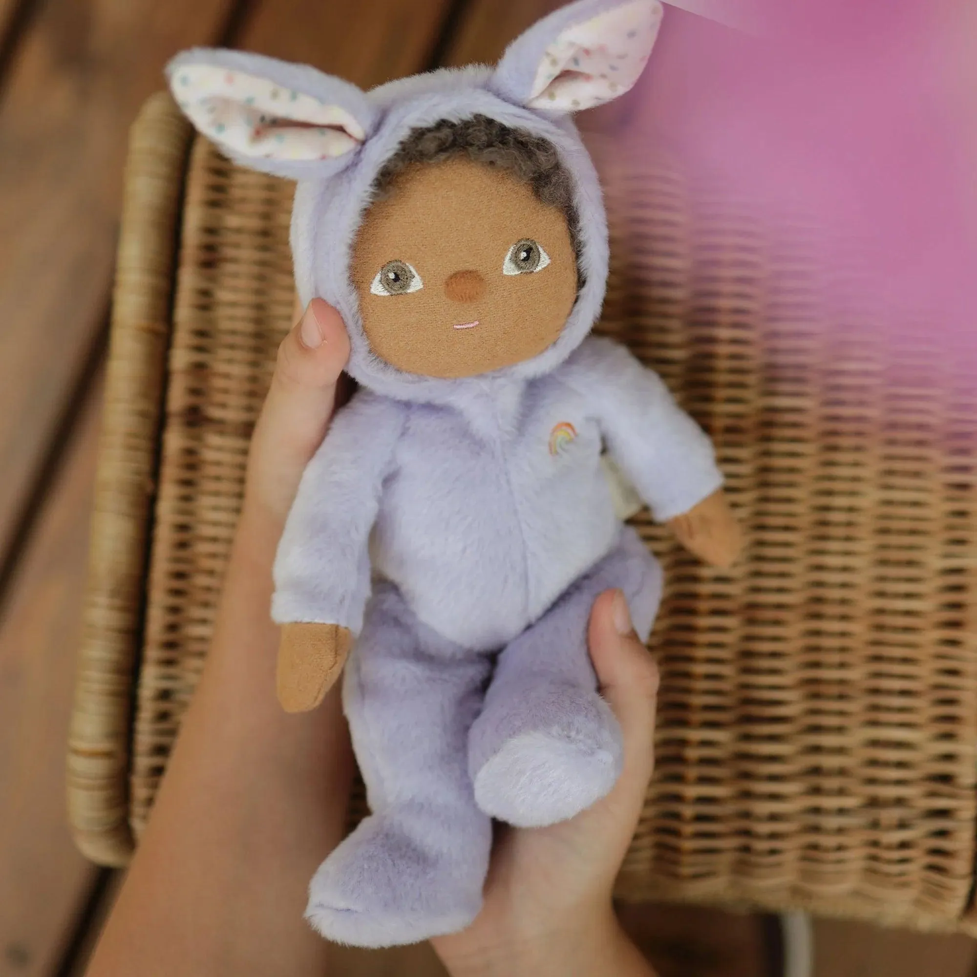 Olli Ella Dinky Dinkum Fluffle Family Doll- Babs Bunny Purple: LOW STOCK